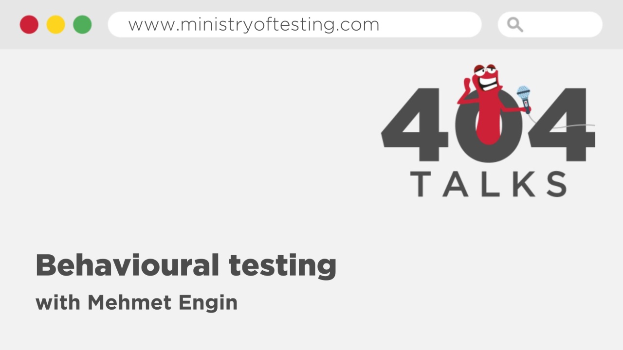 Behavioural testing image