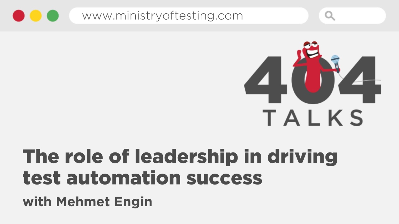 The role of leadership in driving test automation success image