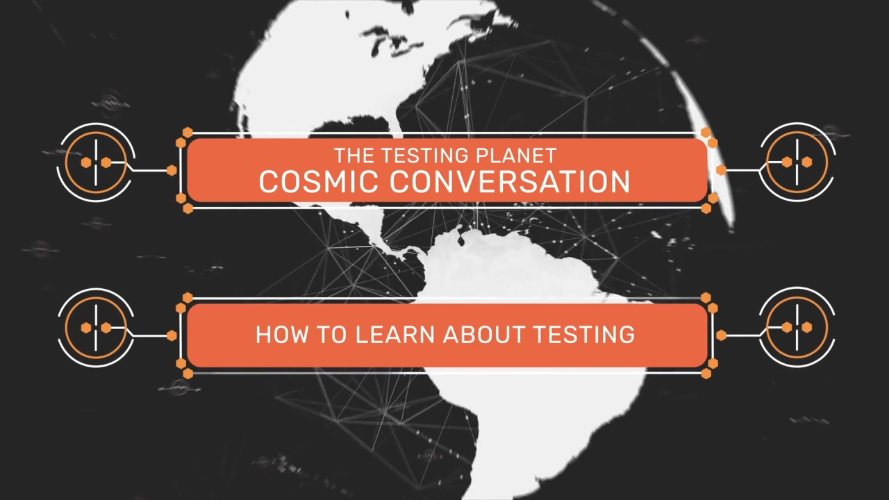 Cosmic conversation on how to learn about testing image
