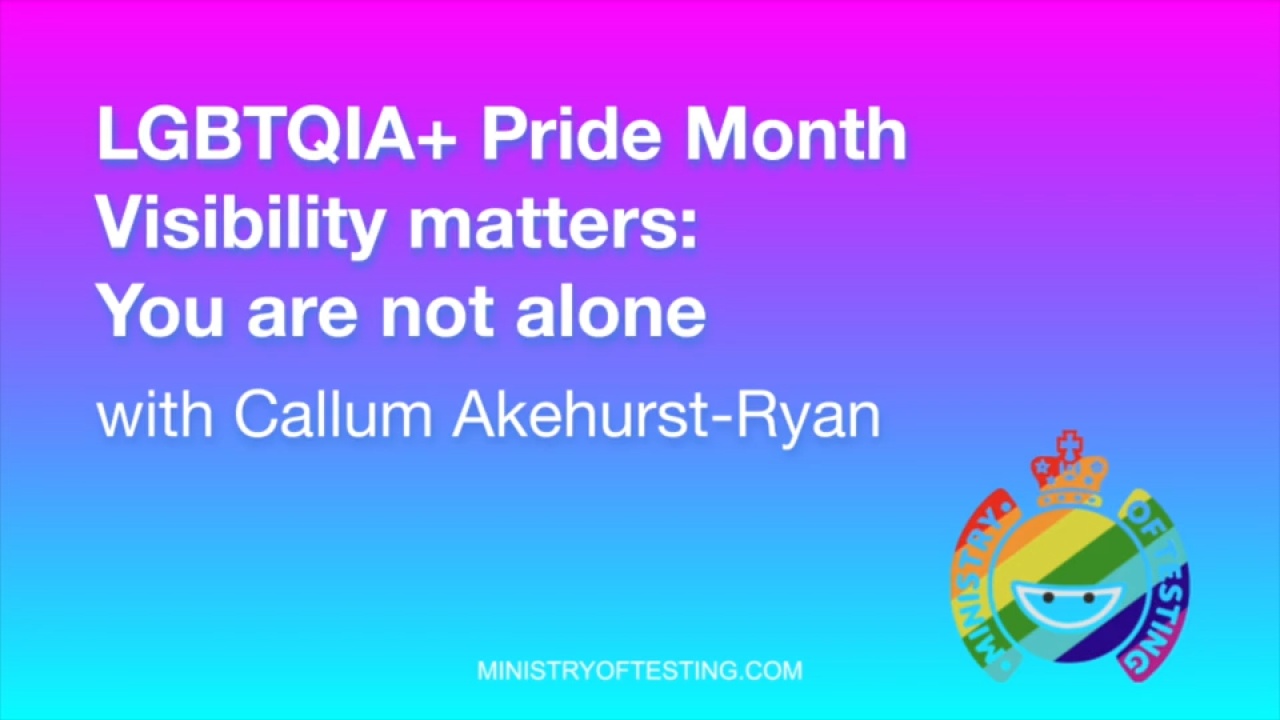 LGBTQIA+ Pride Month — Visibility matters: You are not alone image
