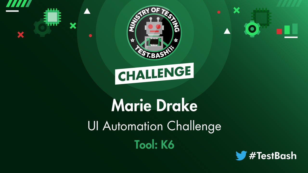 UI Challenge - Marie Drake using K6 image