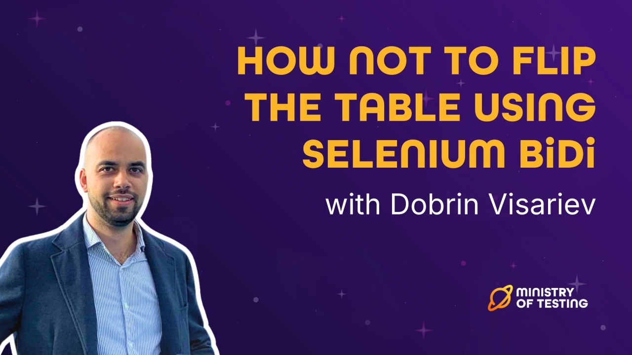 How not to flip the table using Selenium BiDi image