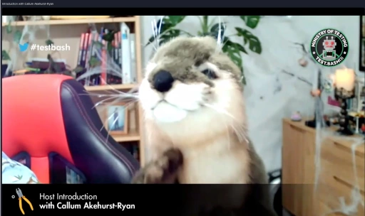 A picture of a stuff otter named Ramone